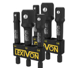 LEXIVON [2-Pack] Juego de adaptadores de vaso de impacto, broca de extensión de 3" | 3 piezas de 1/4", 3/8" y 1/2", adapte su taladro eléctrico a la llave de impacto de alto torque (LX-101X2) por 11,04€