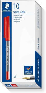 Staedtler Stick 430 M-2 10 rode balpennen voor €8,11 bij Amazon