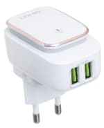 Cargador Ldnio A2205 2.4a Usb Dual Ilumina Cable Micro Usb por $1.990
