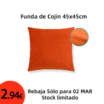 Funda de Cojín Suave 45x45cm por 2,94€