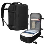 Cabin Bag for Ryanair 40x20x25 with USB Port – Black – £16.99