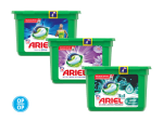 Ariel 3-in-1 Active, Lenor of Unstoppables pods 1+2 gratis