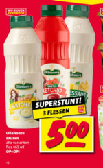 Oliehoorn mayonaise/fritessaus of curry 3 voor €5 bij de Nettorama