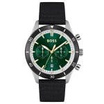 Relógio da Boss, modelo Masculino Couro Preto na cor verde - R$ 1.272