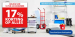 17% korting in de Gamma winkel op alles