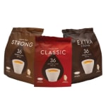 Alledaagse koffie Intro Mix 108 pads voor Senseo voor €3,99 bij Kaffekapslen