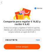 Cupón Ahorro 16,82€ Nuevos usuarios en Aliexpress