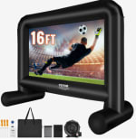VEVOR Pantalla de Proyección Inflable Pantalla de Cine al Aire Libre 16:9 de 16 Pies con Lienzo de Ventilador 287x163 cm por 81,84€