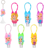 6 Botellas de Viaje Niños de Silicona Mini de 30ML con Llavero de Plástico por 3,99€