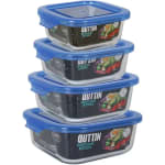 Set 4 Recipientes Vidrio Borosilicato Quttin Por 12,35€