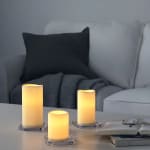 Pack de 3 velas gruesas a pilas por 6€
