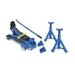 Kit de elevación gato de 1,8T + 2 soportes de 2T + 2 topes de rueda. Por 21,91€