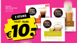 Alle varianten Nescafe Dolce Gusto cups - 3 voor €10 bij Boni