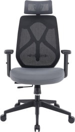 Feel Home - Ergonomische Bureaustoel Verstelbaar - Zwart/Grijs voor €189,95 bij Dagknaller