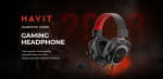 Headset Havit H2002d Wired Gamer PC R$154