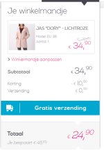 Afprijzingen tot wel 65% + €10 extra korting op o.a. Vero moda, Jack & Jones