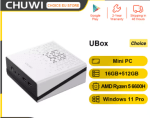Mini PC CHUWI UBox AMD Ryzen 5 6600H 16 GB DDR5 512 GB SSD Windows 11 Pro 4K 144 Hz por 198,03€