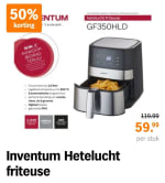 Inventum airfryer GF500HLD - Hetelucht friteuse voor €59,99