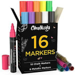 Rotuladores de tiza líquida 16 unidades por 13,95€