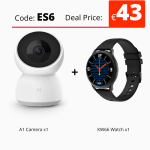 cámara de seguridad con WiFi para el hogar + reloj por 43,17€