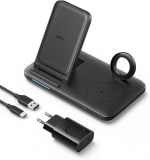 Anker Inklapbaar 3-in-1 draadloos laadstation met voeding, 335 draadloze oplader bij Amazon