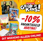 10% korting op bijna alles bij besteding vanaf €10 bij Boekenvoordeel