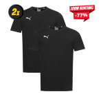 Puma Teamgoal T-Shirt Heren - Zwart 2-pack voor €10 bij sport Korting