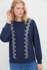 Sudadera bordada de Mujer Cortefiel por 11.99€