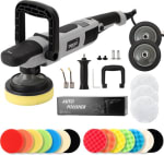 Dekko Tools Polijstmachine - Professionele Poetsmachine - Krachtige 1050W - 17 polijstschijven - 150MM pads - 6 standen