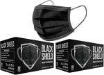 BLACK SHIELD - 102 unidades - Mascarilla Quirúrgica Tipo I Negra - Certificación CE - 3 capas - por 12,99€