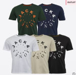 JACK & JONES T-shirts Heren Warrior, groot, Set van 5 voor €24,99 bij MandM Direct
