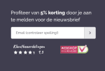 5% korting na aanmelding van de nieuwsbrief