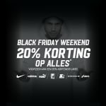 20% korting op alles bij aktiesport