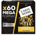 Lot de 240 capsules de Café Carte Noire Compatibles Nespresso lungo n°6 à 99€