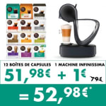 12 capsulesdozen + Infinissima Cosmic Grey machine voor €52