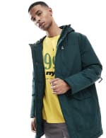 Parka impermeable con capucha ONLY & SONS Hombre verde oscuro por solo 12,37€