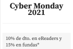 Cyber monday en eReaders y fundas en la casa del libro