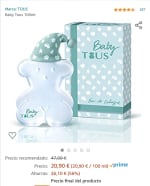 Perfume agua de colonia de la marca tous 100ml por 20,90€