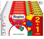 21 rollos Regina de Corazones Papel Cocina 58 Hojas De 2 Capas Por Rollo por 12,63