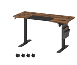 Bureau Assis-Debout Électrique Vasagle LSD124X01 - 3 hauteurs mémorisables, 80kg de charge maximale à 157,99€