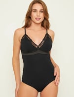 Bodysuit Microfibra Con Encaje por $8.790
