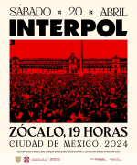 Interpol Gratis en el Zócalo CDMX