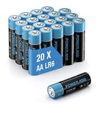 20 Pilas Alcalinas AA Baterías LR6 por 8,69€