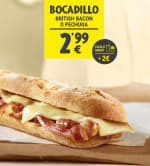 Bocadillo British Bacon o Pechuga por 2'99€