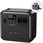 BLUETTI AC180 draagbare stroomgenerator, 0-80% in 45 min, 1152Wh LiFePO4-batterij met 2 stopcontacten 1800W (2700W piek), draagbaar energiestation voor kamperen, reizen, stroomuitval