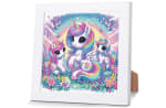 Pintura de diamantes 5D unicornio con marco de madera Pujeknm a solo 8,62€
