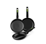 Monix Green Set 3 Sartenes Lote 18 22 y 26 cm Antiadherentes Aluminio Forjado Todo Tipo de Cocinas por solo 24,39€