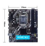 MUCAI-Kit de placa base H61 LGA 1155 compatible con Intel Core CPU de 2ª y 3ª generación Compatible con M.2 NVME SDD por 20,15€