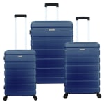 Set de 3 Maletas Rigidas Danubio Azul por $89.990