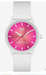 Reloj blanco para Mujer con Correa de silicona ICE solar power Coral por 35€